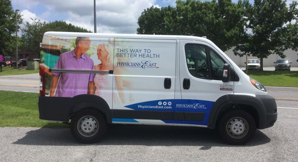 Physician East van decal