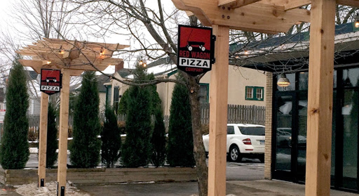 Red Wagon outdoor awning