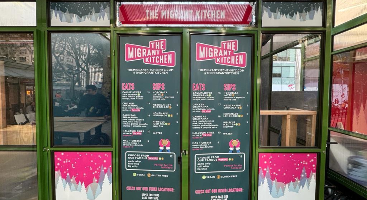 Front door of Migrant Kitchen