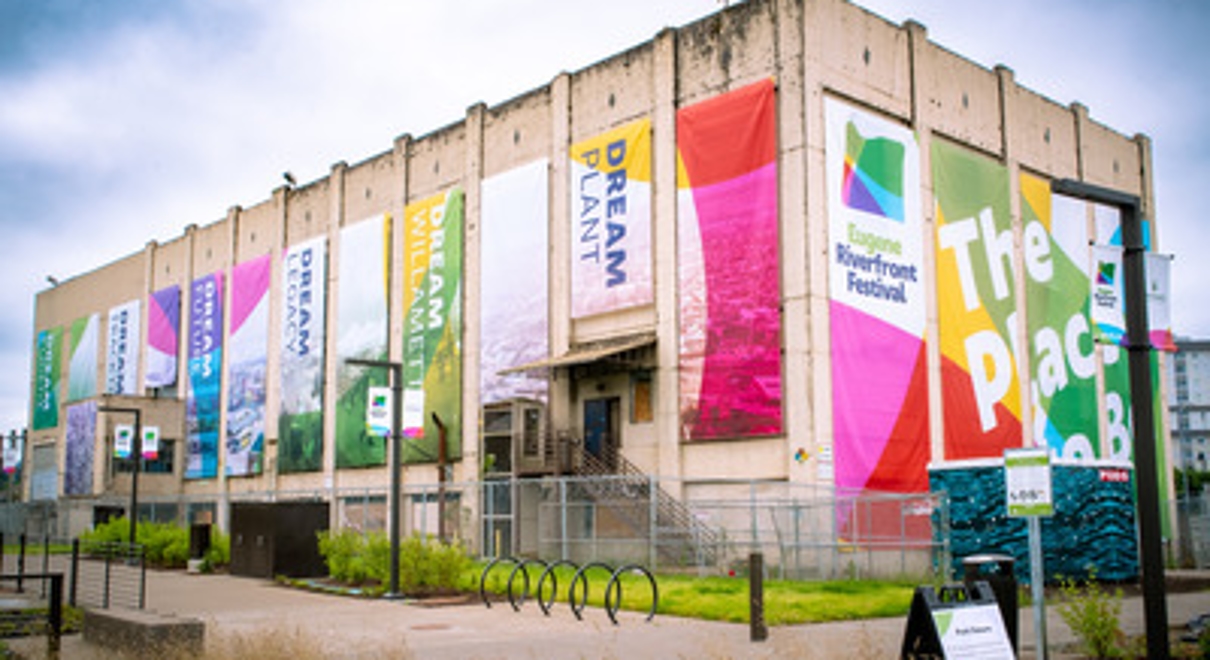 FASTSIGNS transformed a steam plant with striking temporary signage for a large-scale event