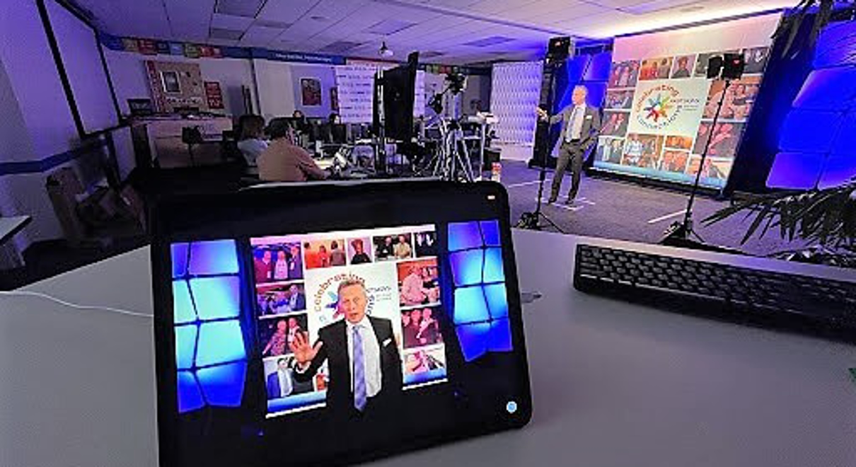 a livestream of a speaker