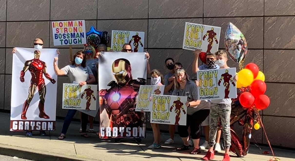 Community supporting young member