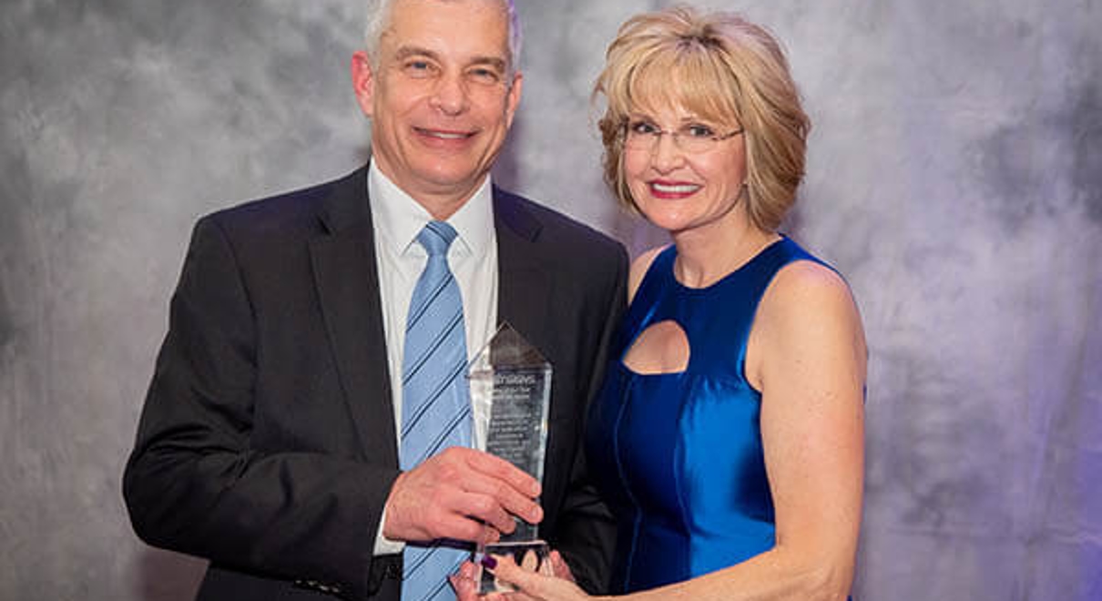 Franchise owner with award