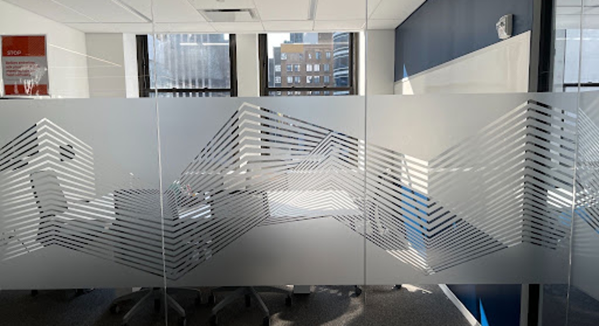 Custom Frosted Vinyl can add Elegance & Privacy to Your Offices