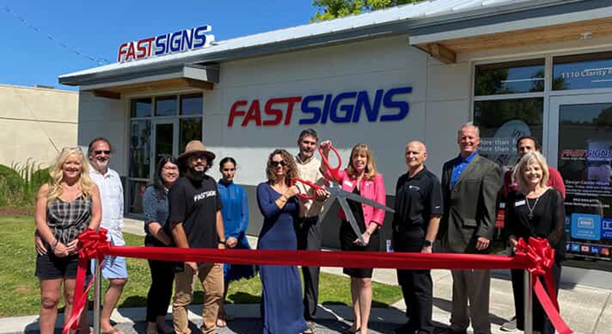 FASTSIGNS of Mt Pleasant has a ribbon cutting ceremony