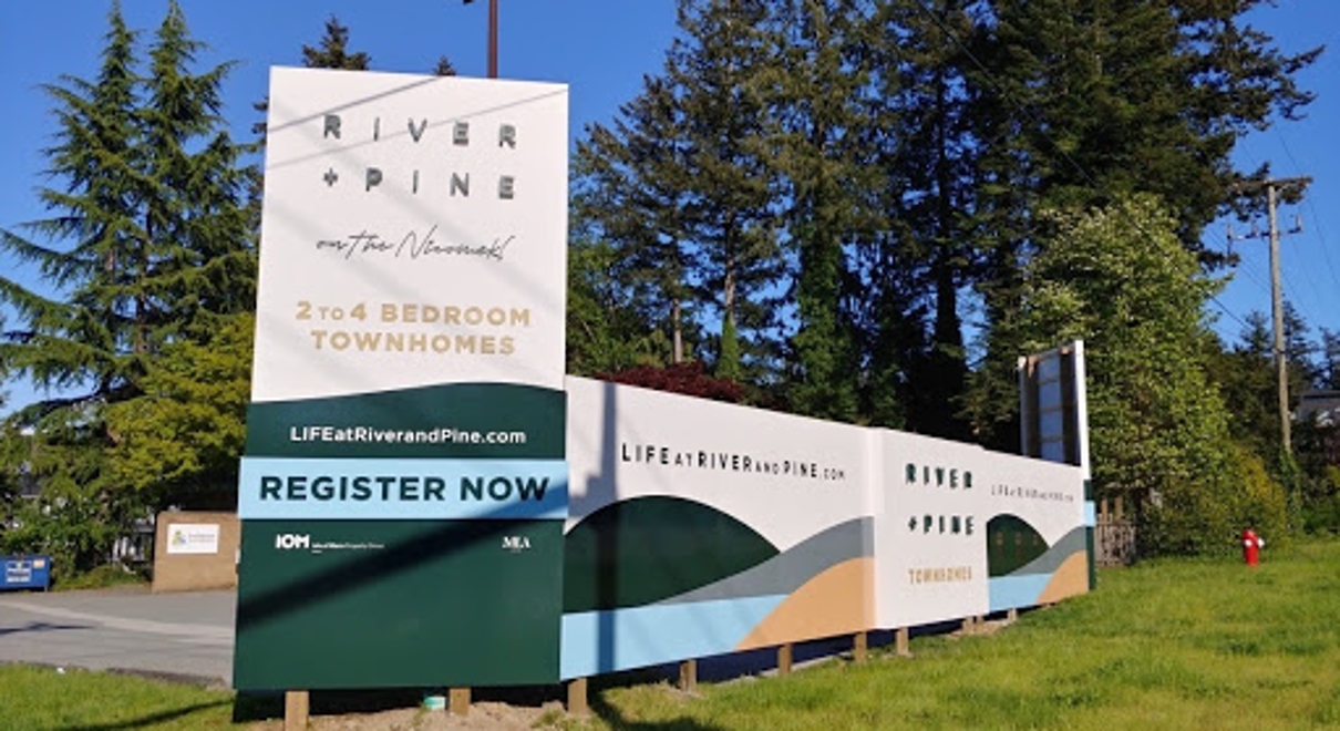 Post and panel site signs