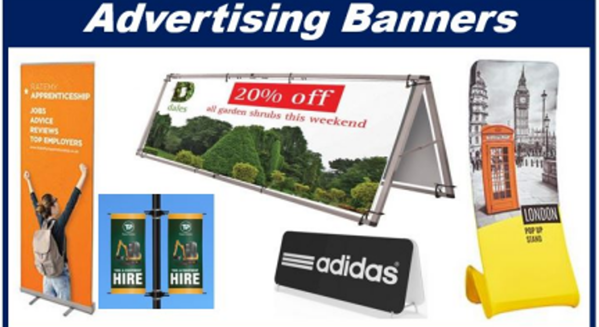 Examples of advertising banners