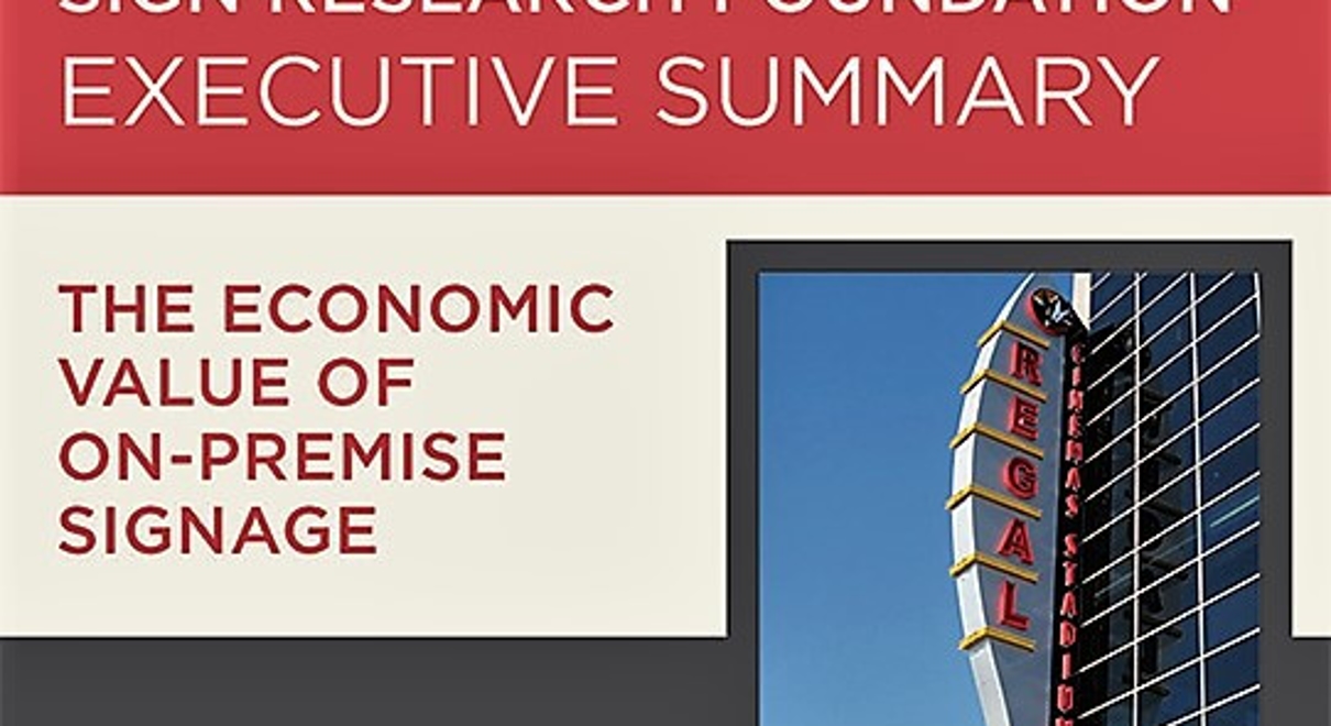 the cover of the executive summary for the sign research foundation