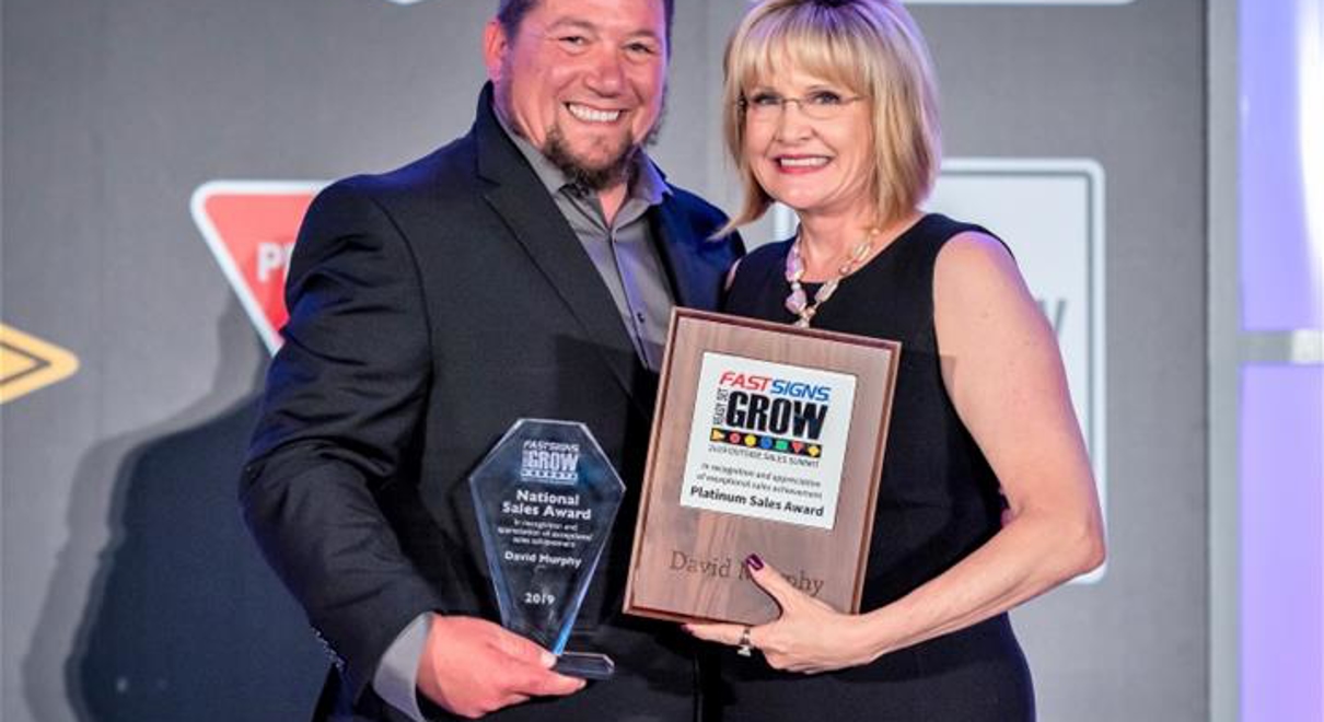 Franchise owner with award