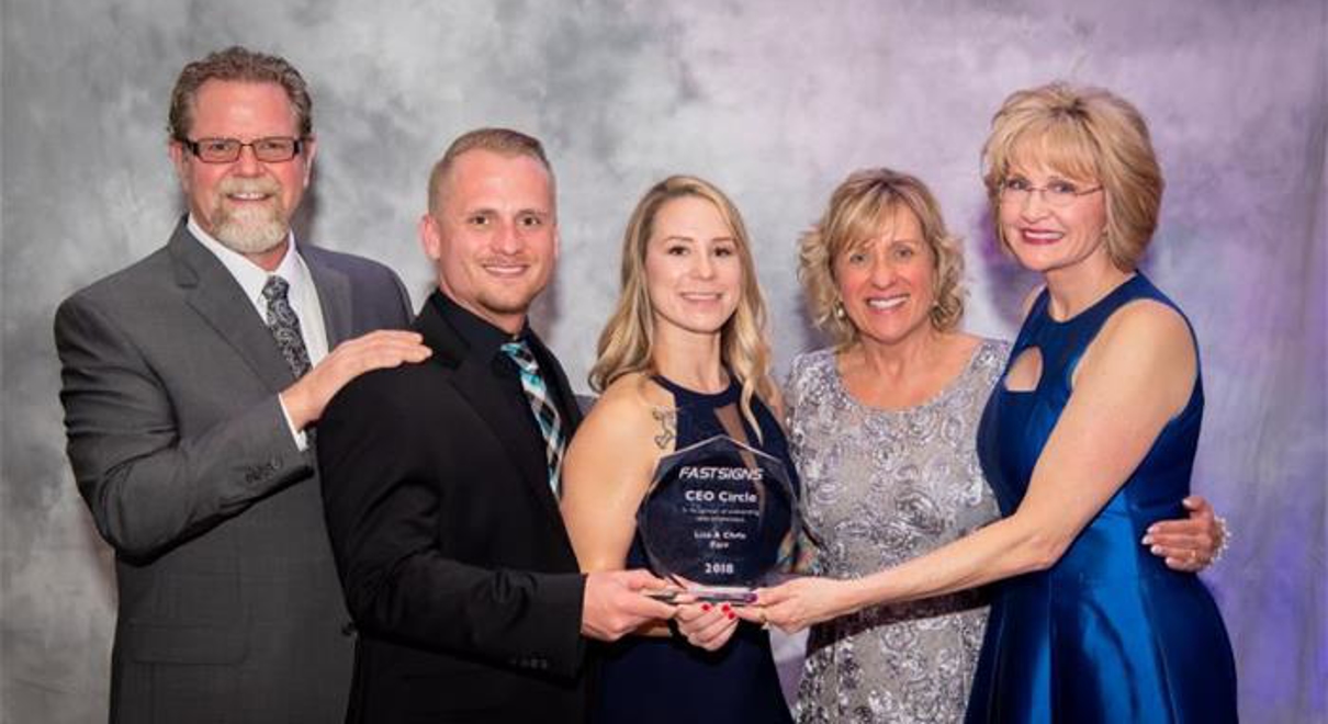 Franchise team with award