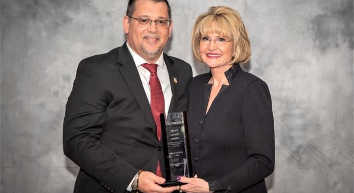 Franchise owner with award