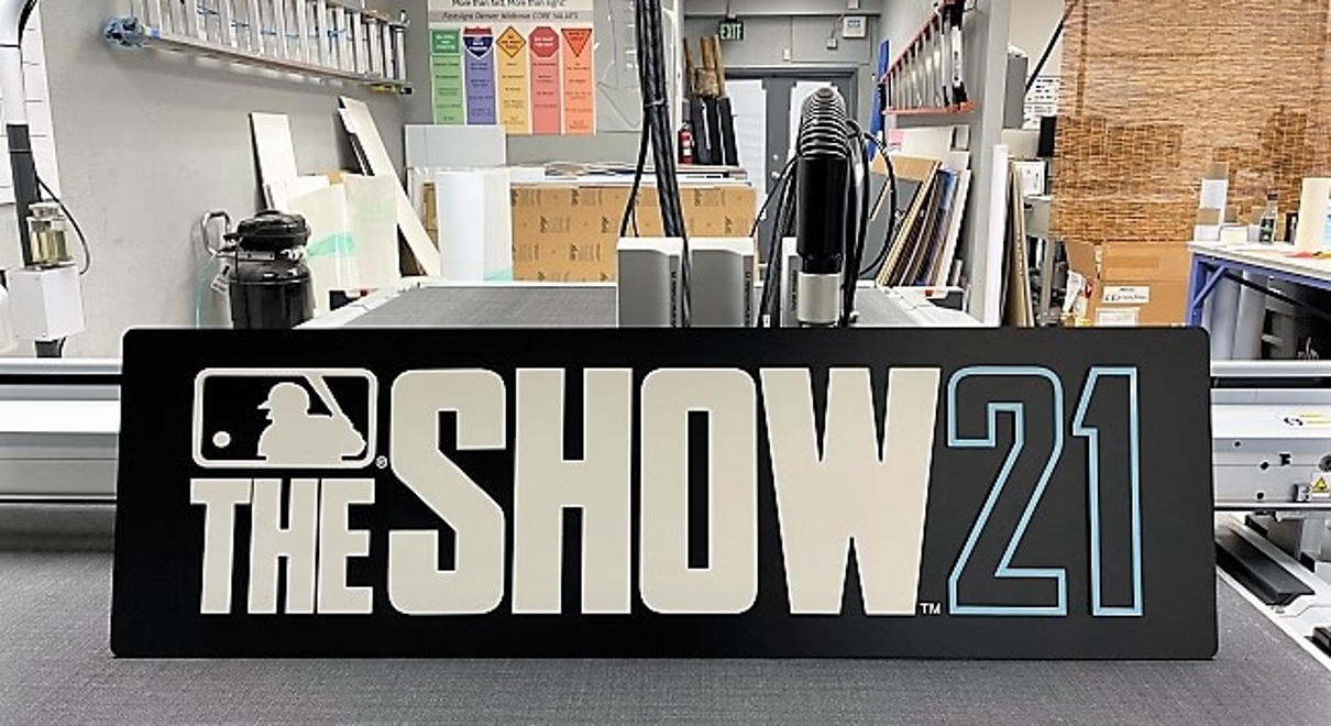 a sign created by fastsigns for the all star game