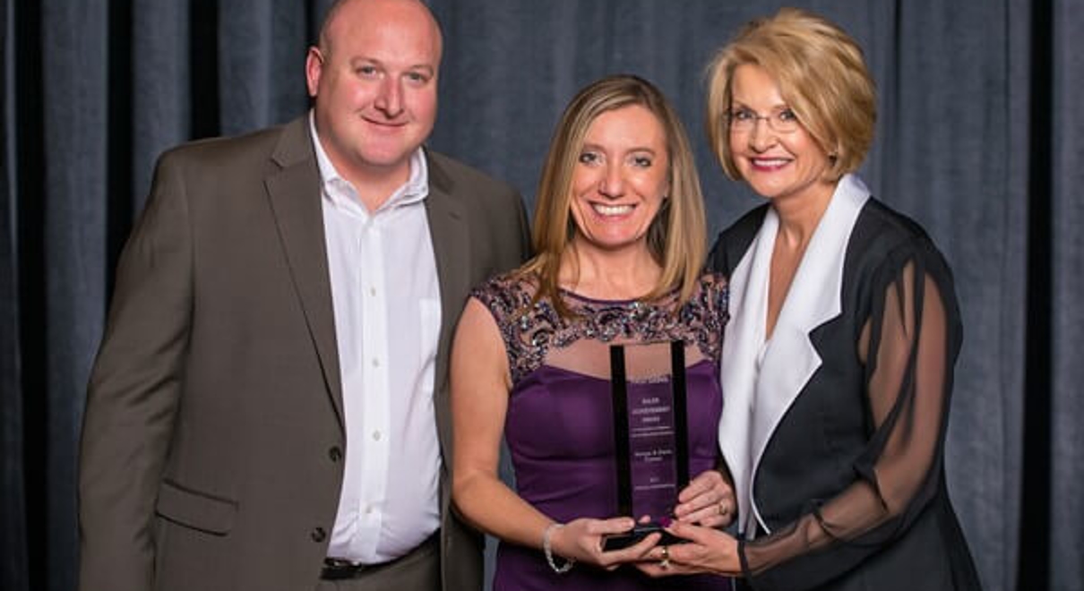 Sonya and Dave Comer Sales Achievement award