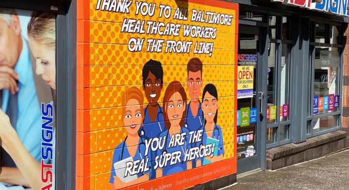 Mural of Frontline Workers