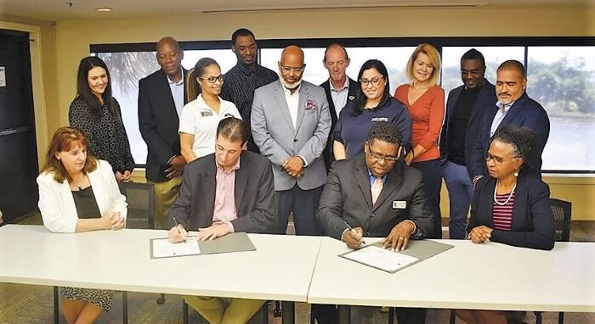 Signing document of support