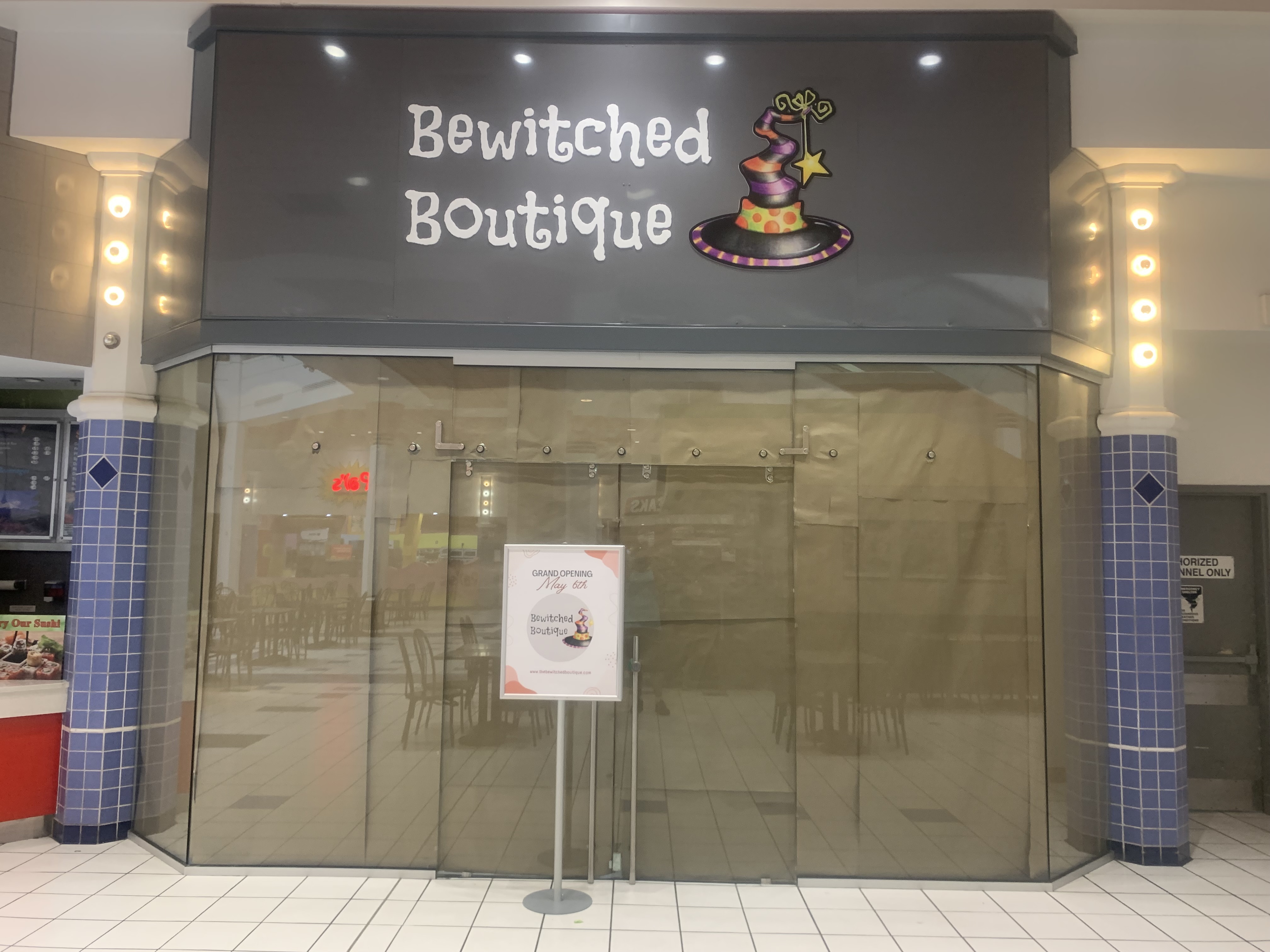 Bewitched Boutique Storefront Signage and Graphic