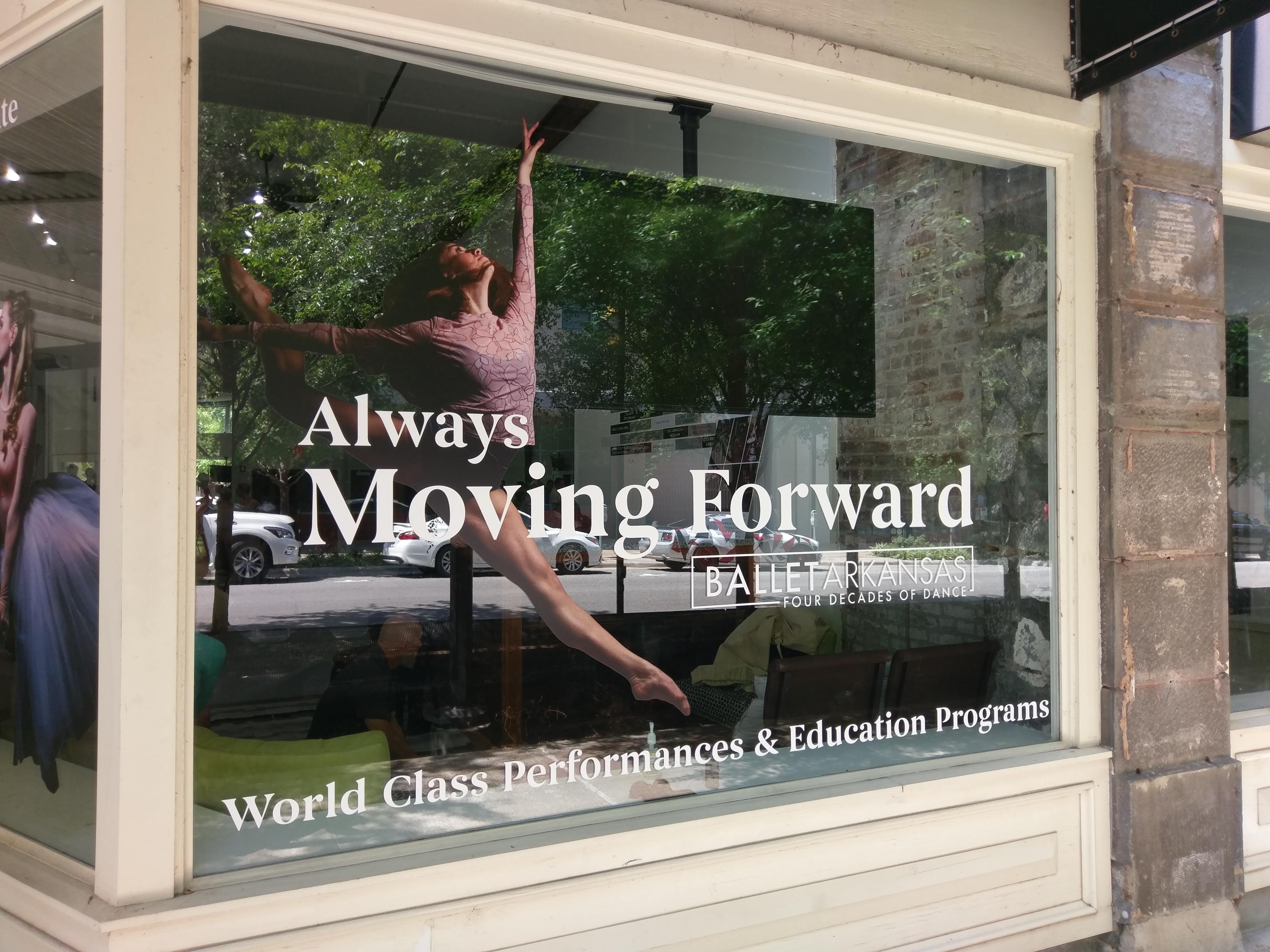 Ballet Arkansas Window Graphics