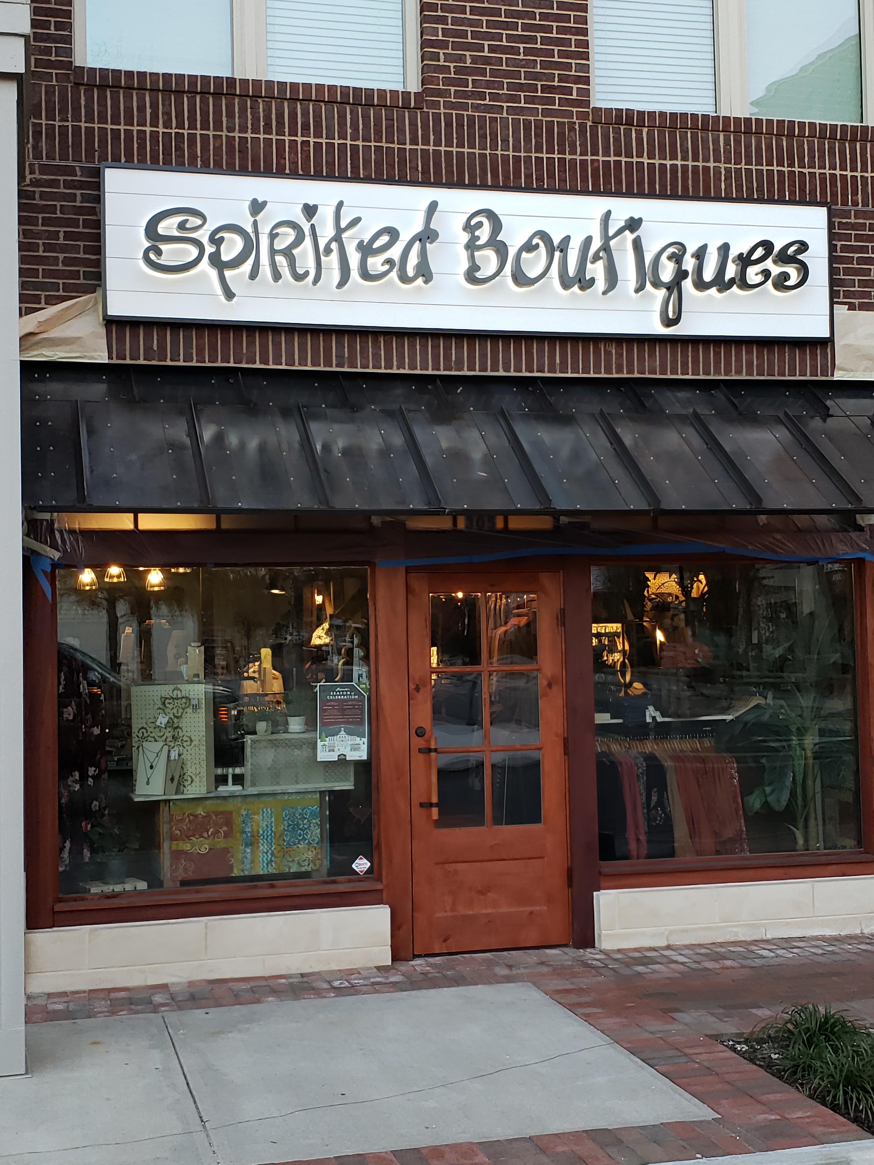 Spirited Boutiques Channel Letters