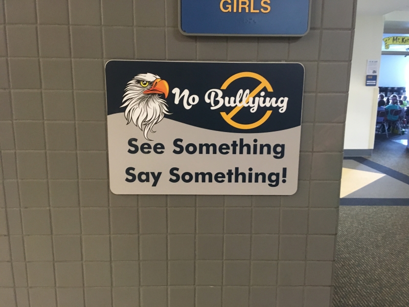 Edgewood School No Bullying Wall Sign