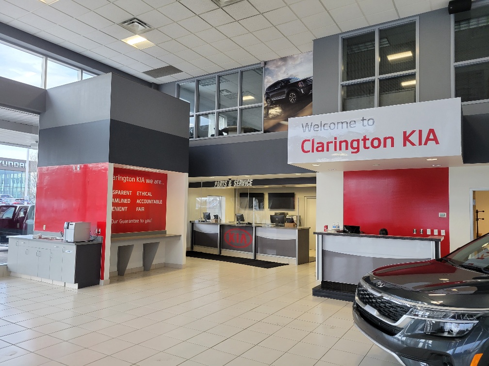 Clarington Kia Interior Signage
