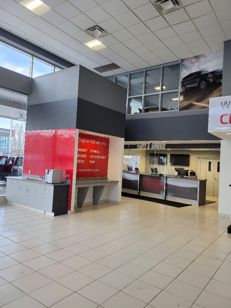 Clarington Kia Interior Signage