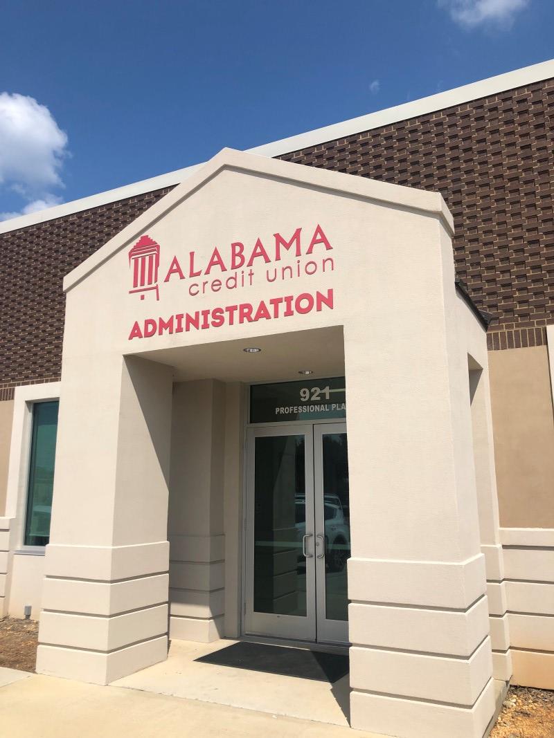 Alabama Credit Union Entrance Sign