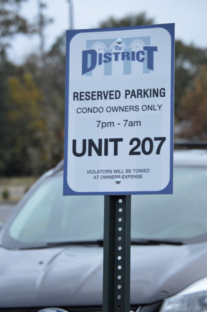 The District at Midtown Parking signage