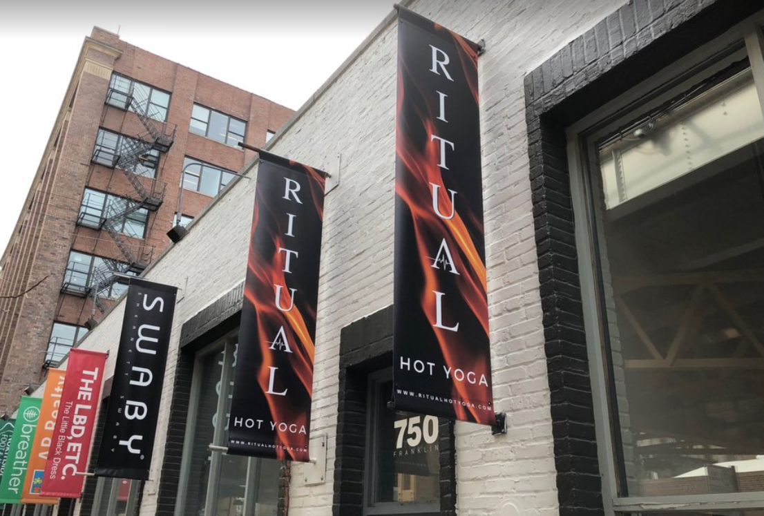 Hot Yoga Exterior Banners