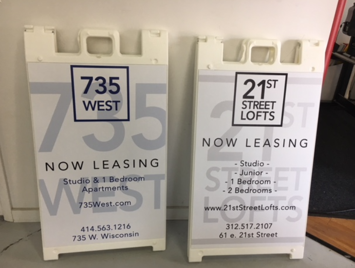 21st Street Lofts A-Frame Signage