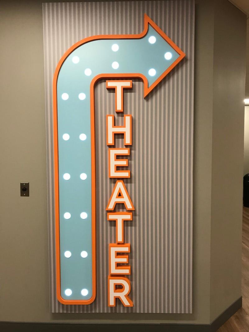 Gathering Point Church Theater Sign