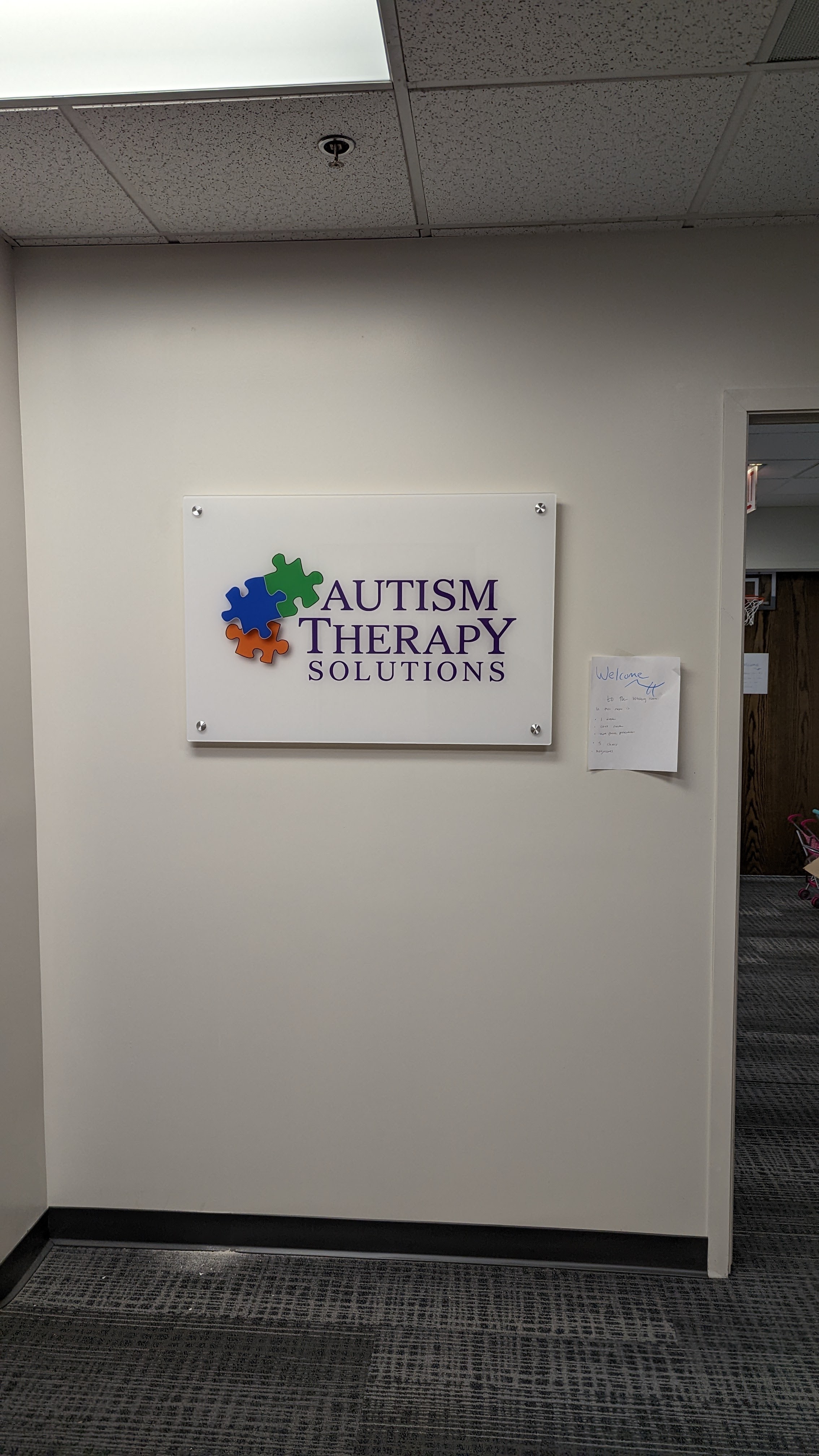 Autism Therapy Acrylic With Standoff