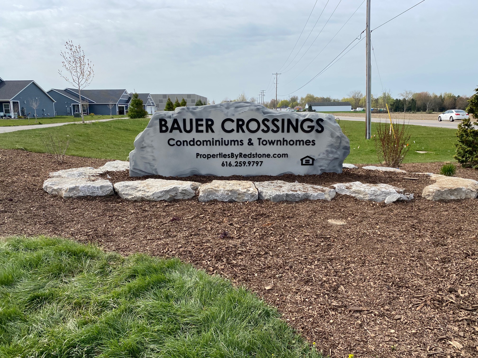 Monument Sign for Bauer Crossings