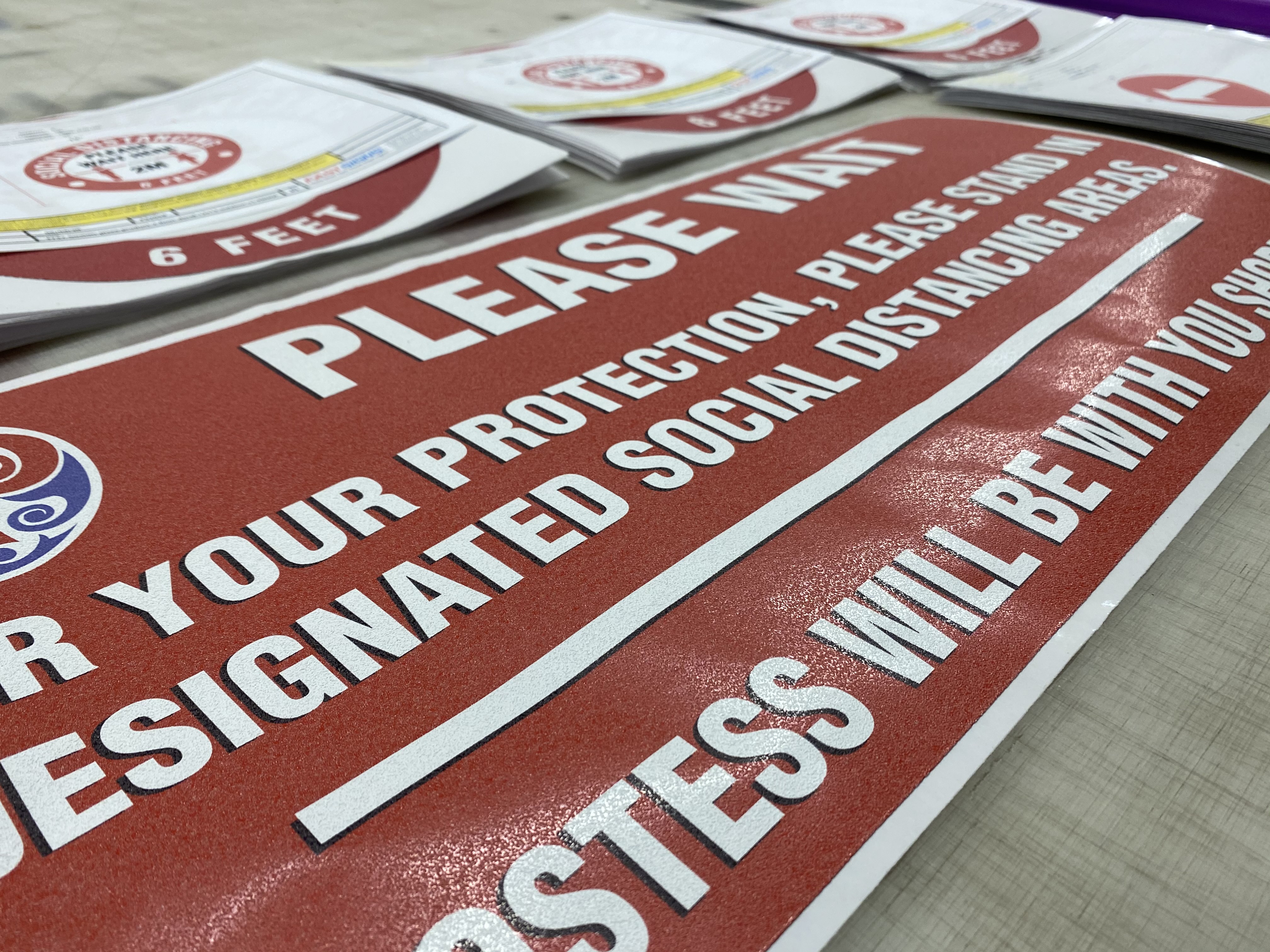 Boston Pizza Floor Graphics