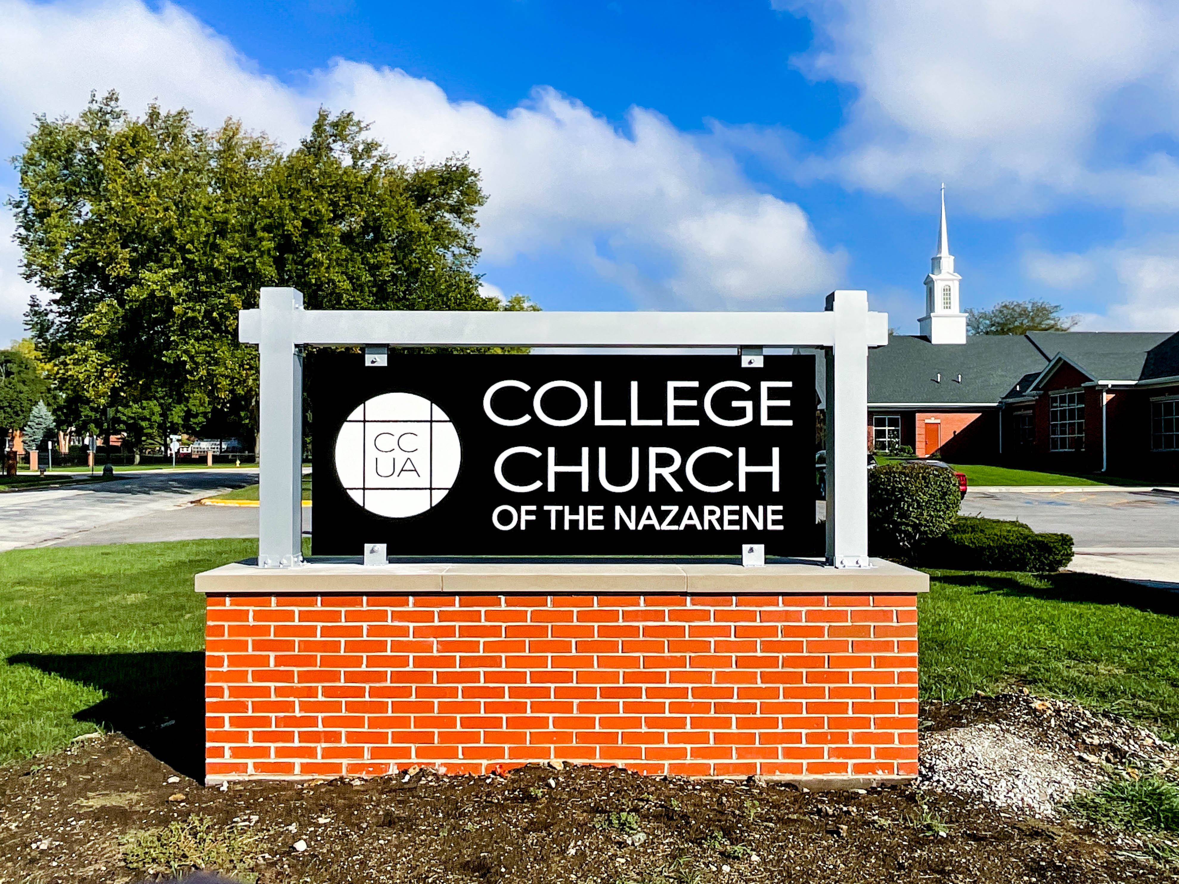 College Church Monument Sign