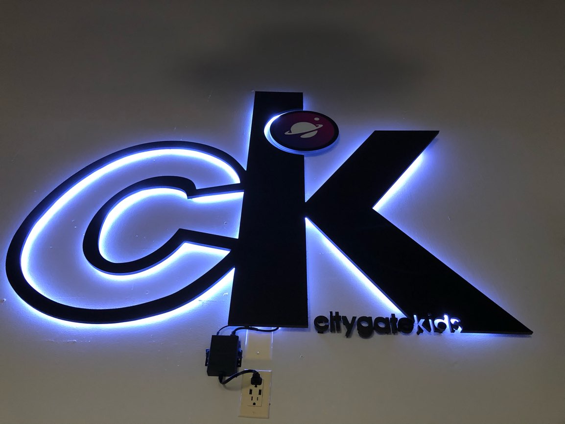  CK custom decals on the white wall
