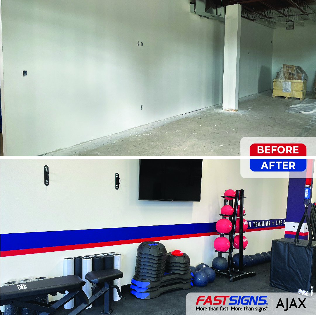 F45 Before and After Wall Graphics