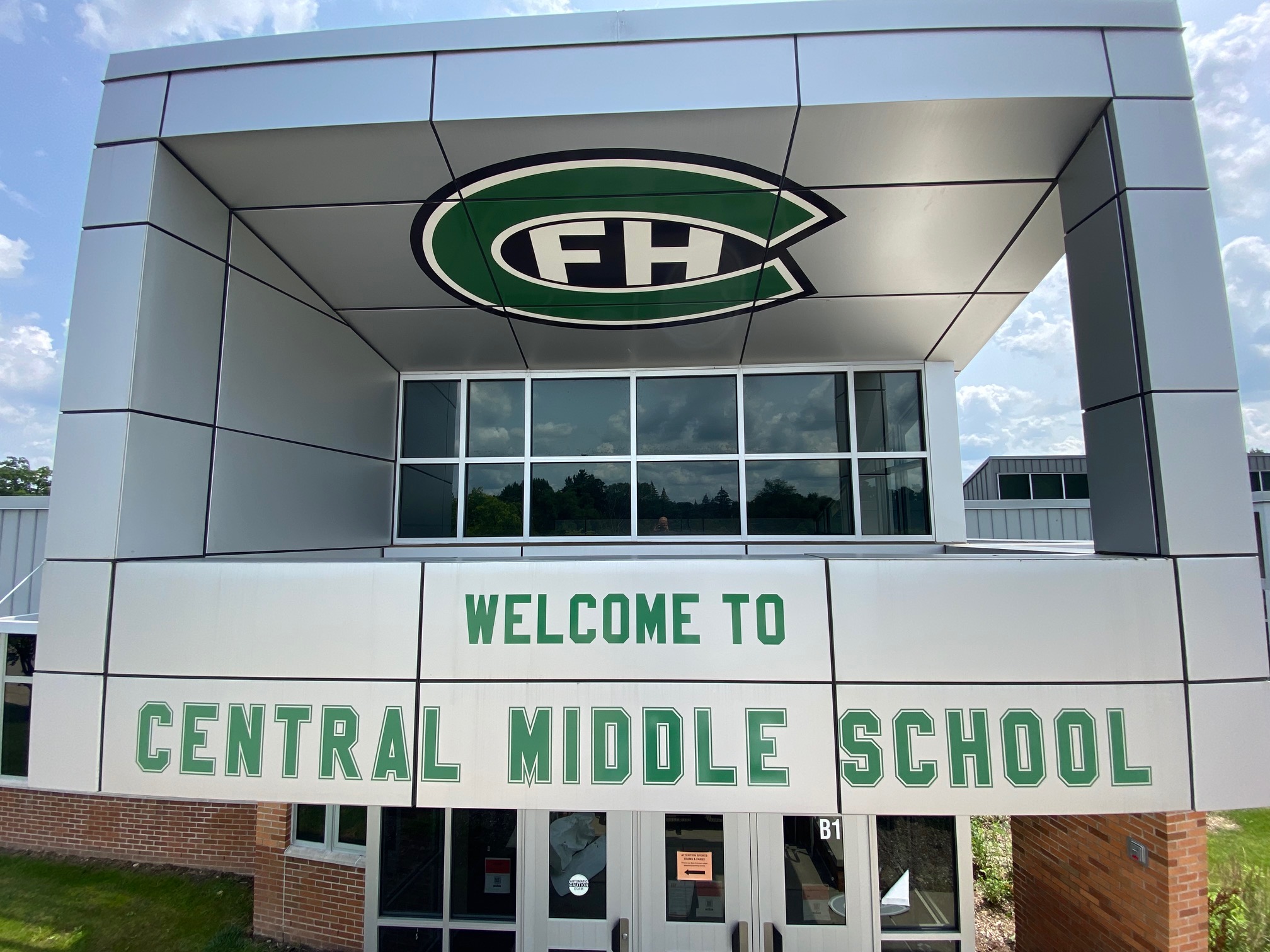 Exterior Wall Graphic for Central Middle School