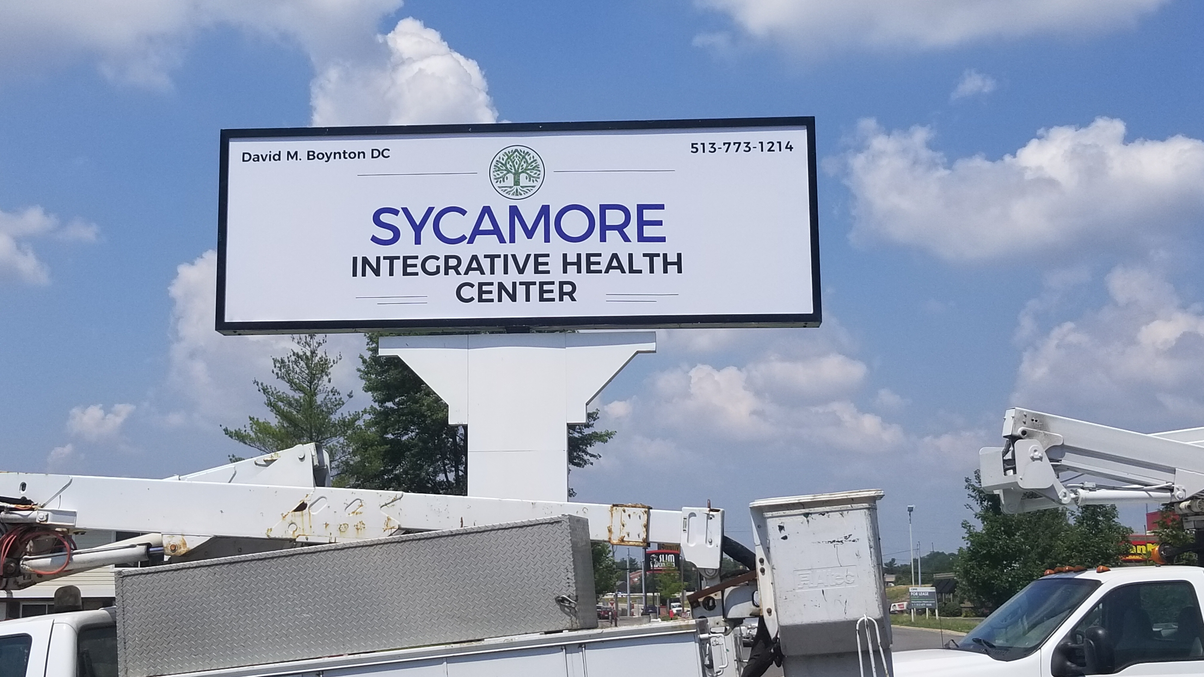 Sycamore Health Center signage