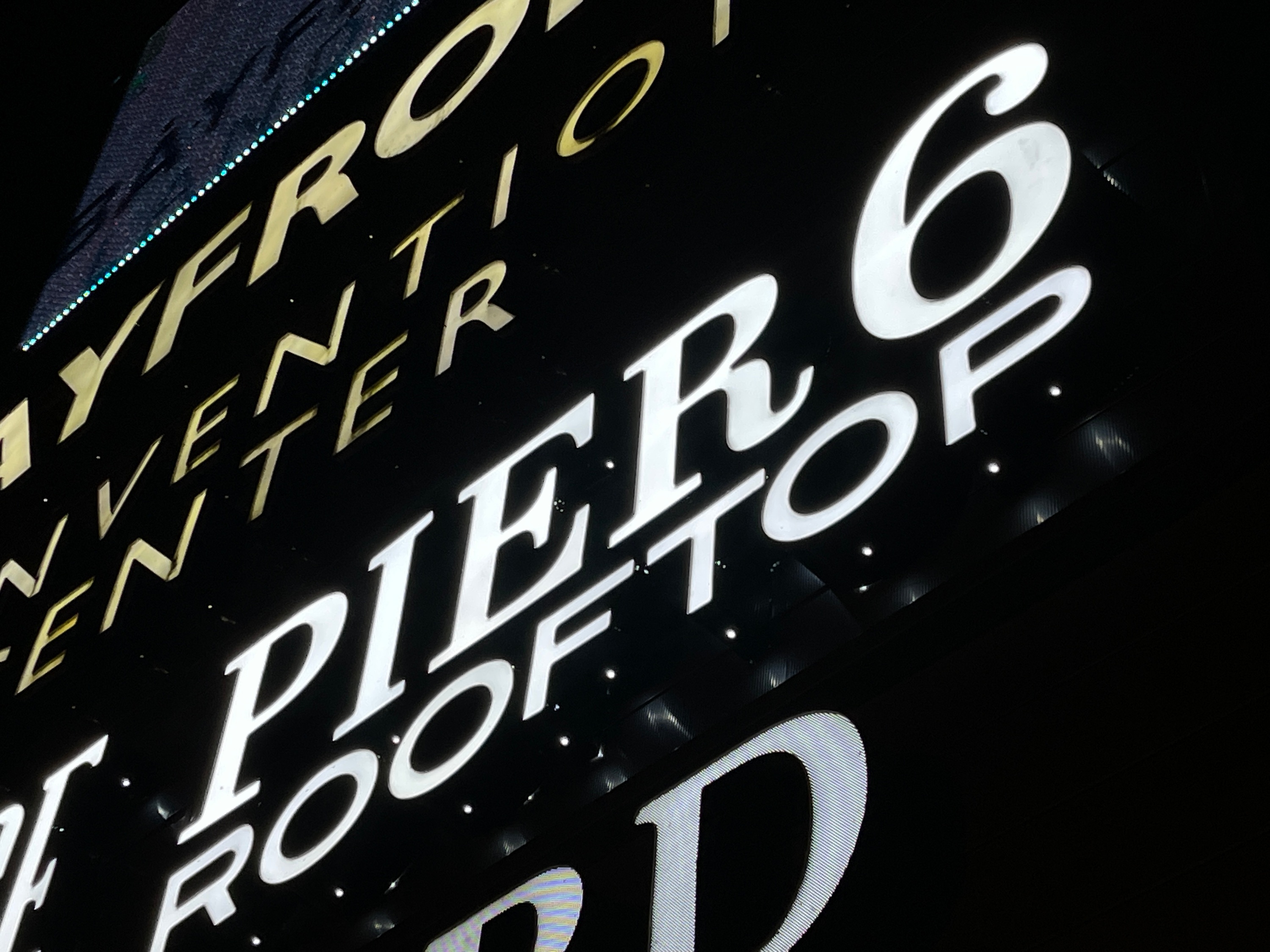 Pier 6 Rooftop Channel Letter