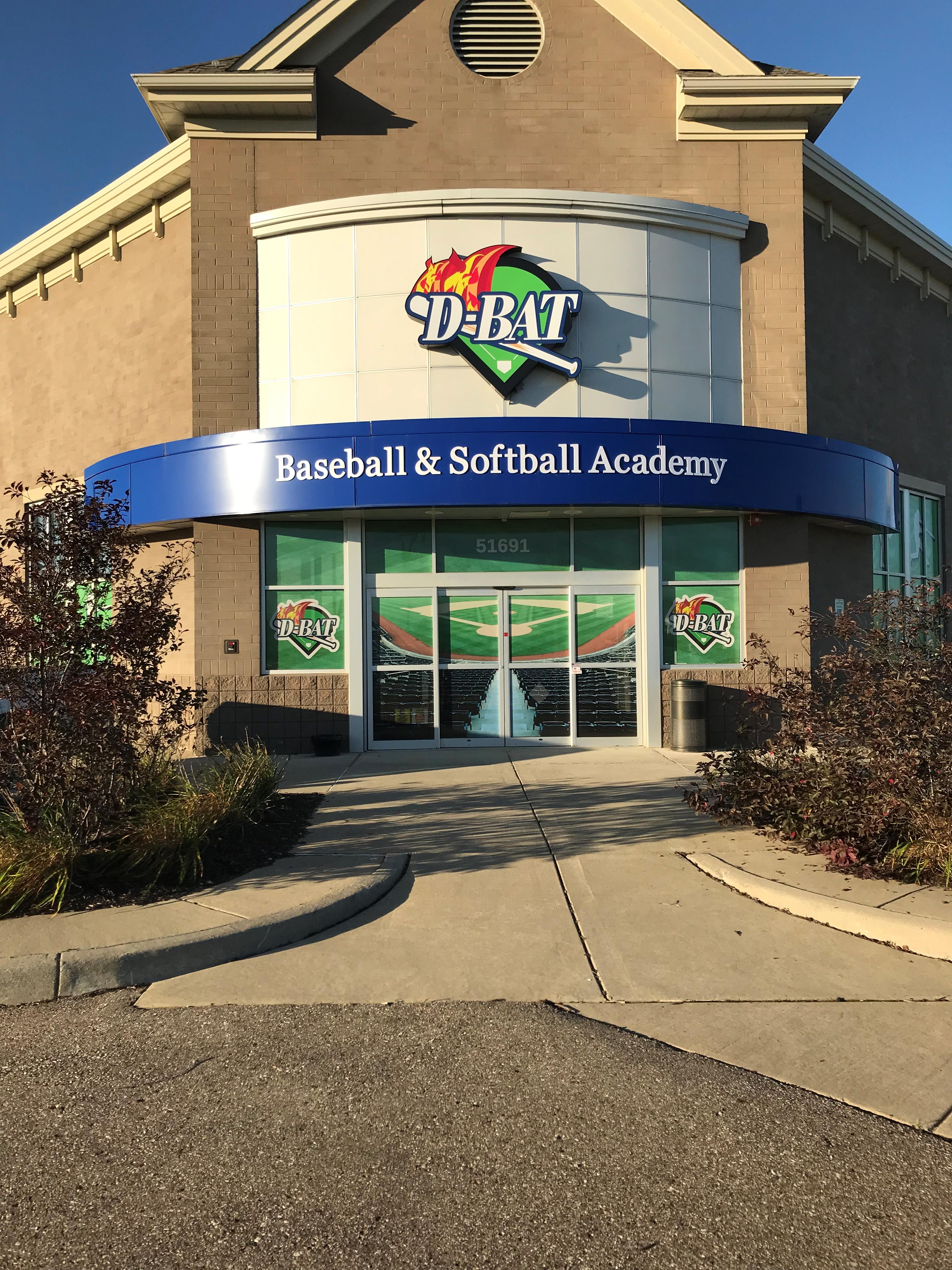 D Bat Baseball & Softball Academy Signage