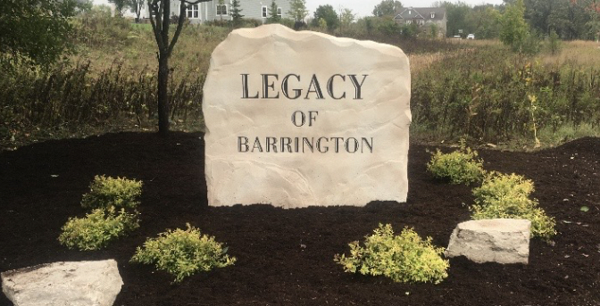 Exterior Signage for Legacy of Barrington 