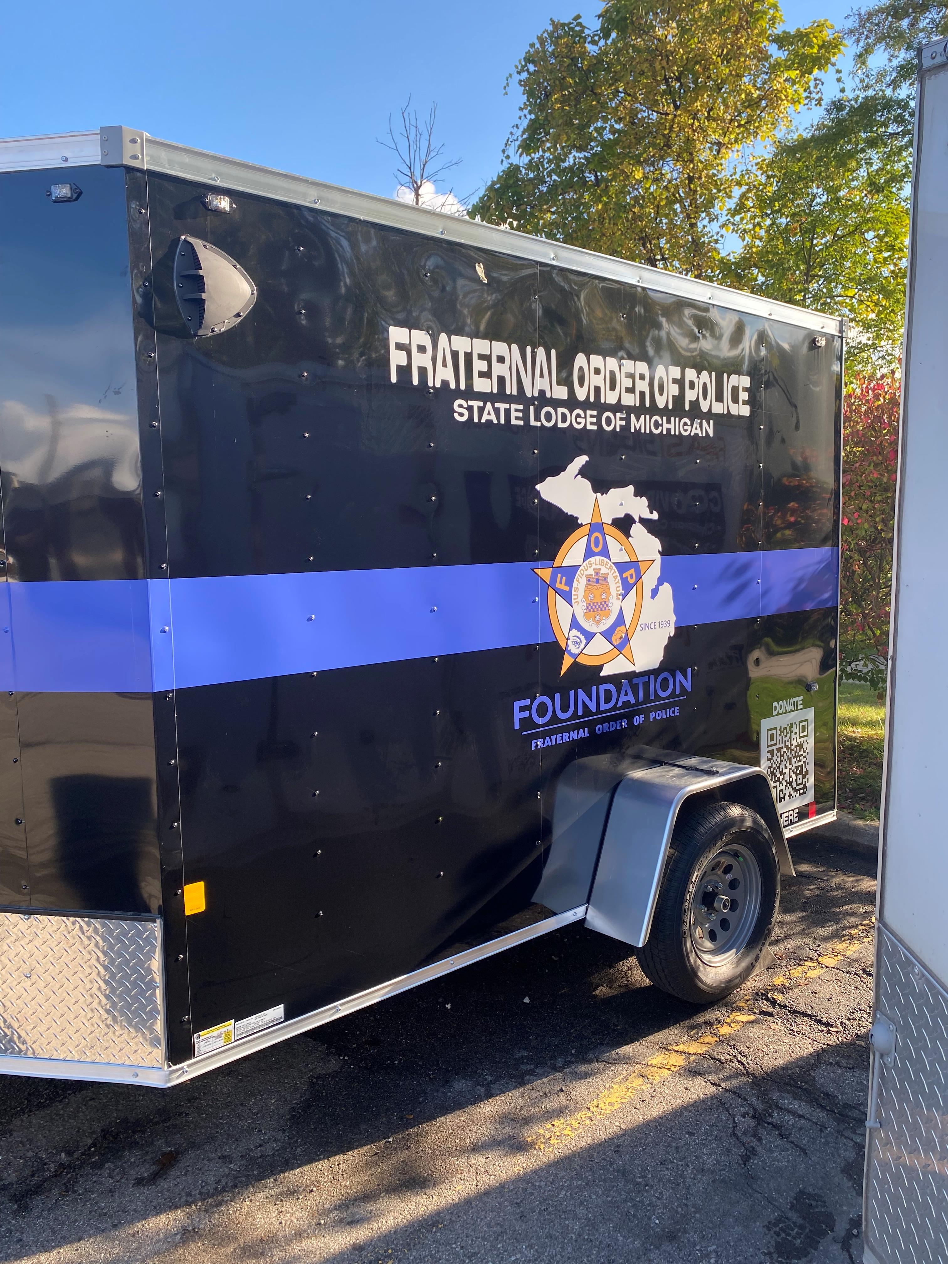 Fraternal Order of Police Trailer Decal