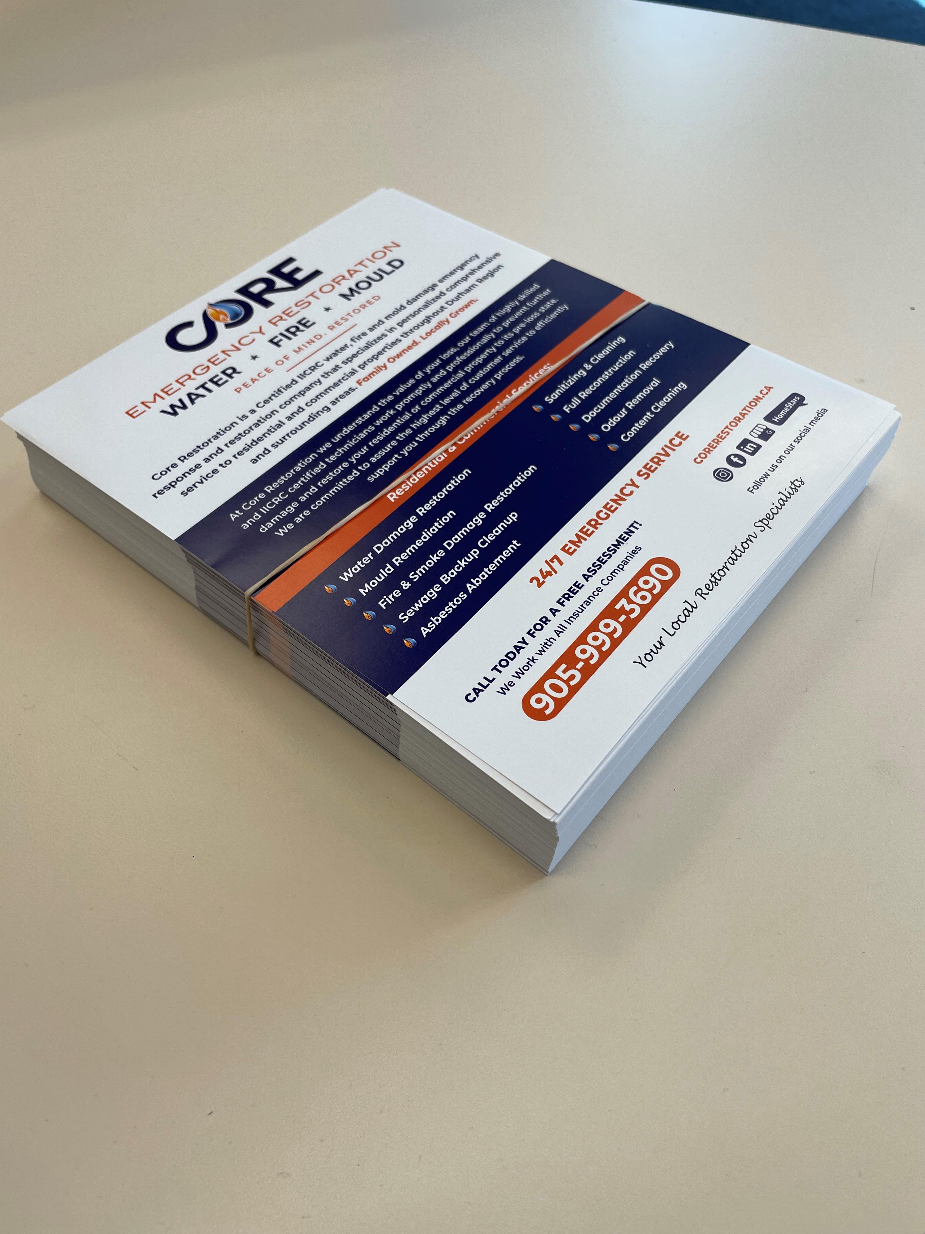 Core Restoration Flyers