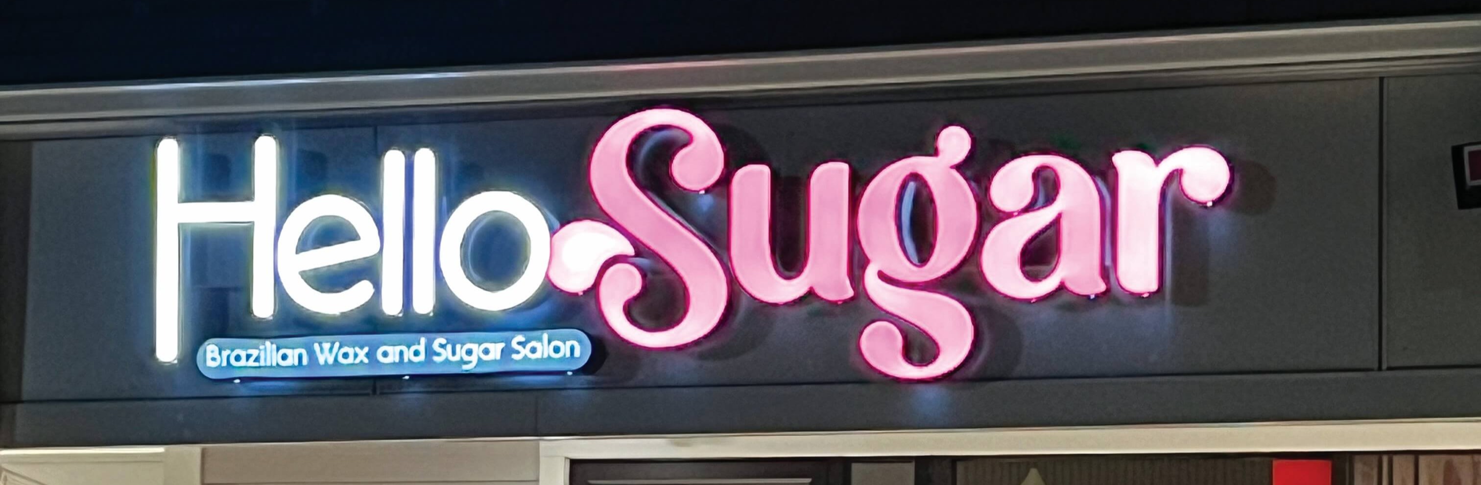 Hello Sugar sign