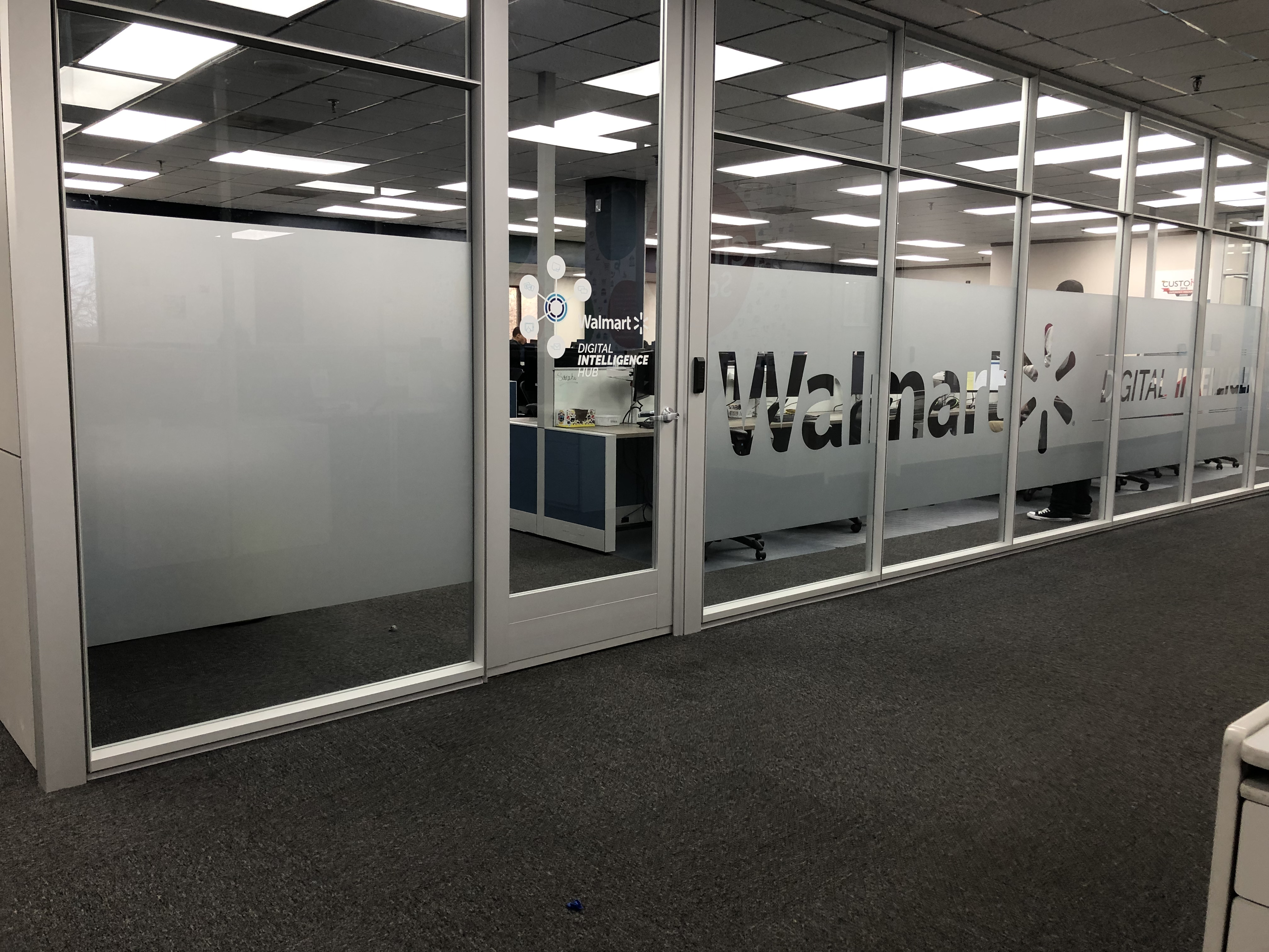 Interior wall graphic for Walmart