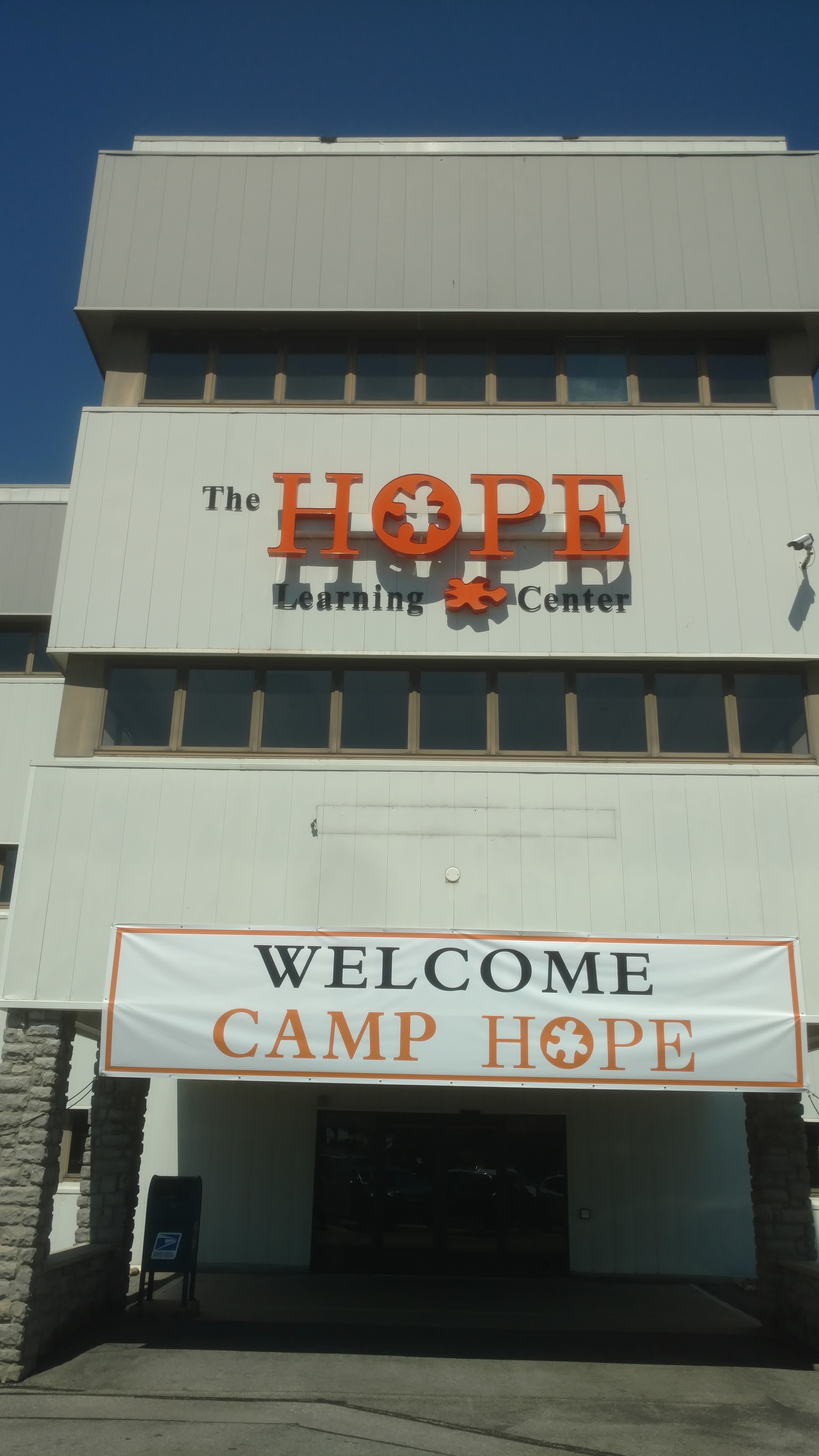 Camp Hope center building