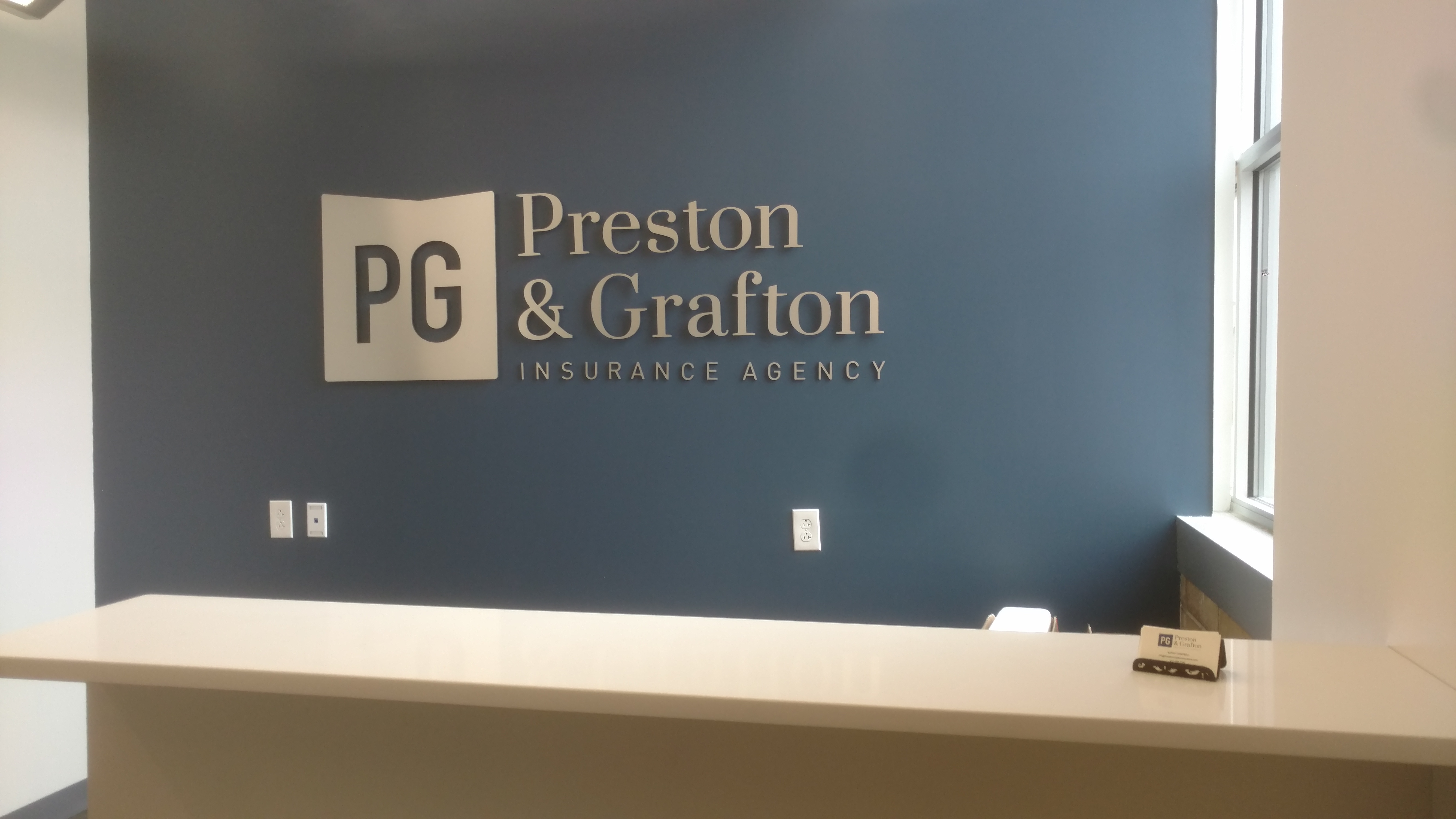Preston & Grafton custom signage