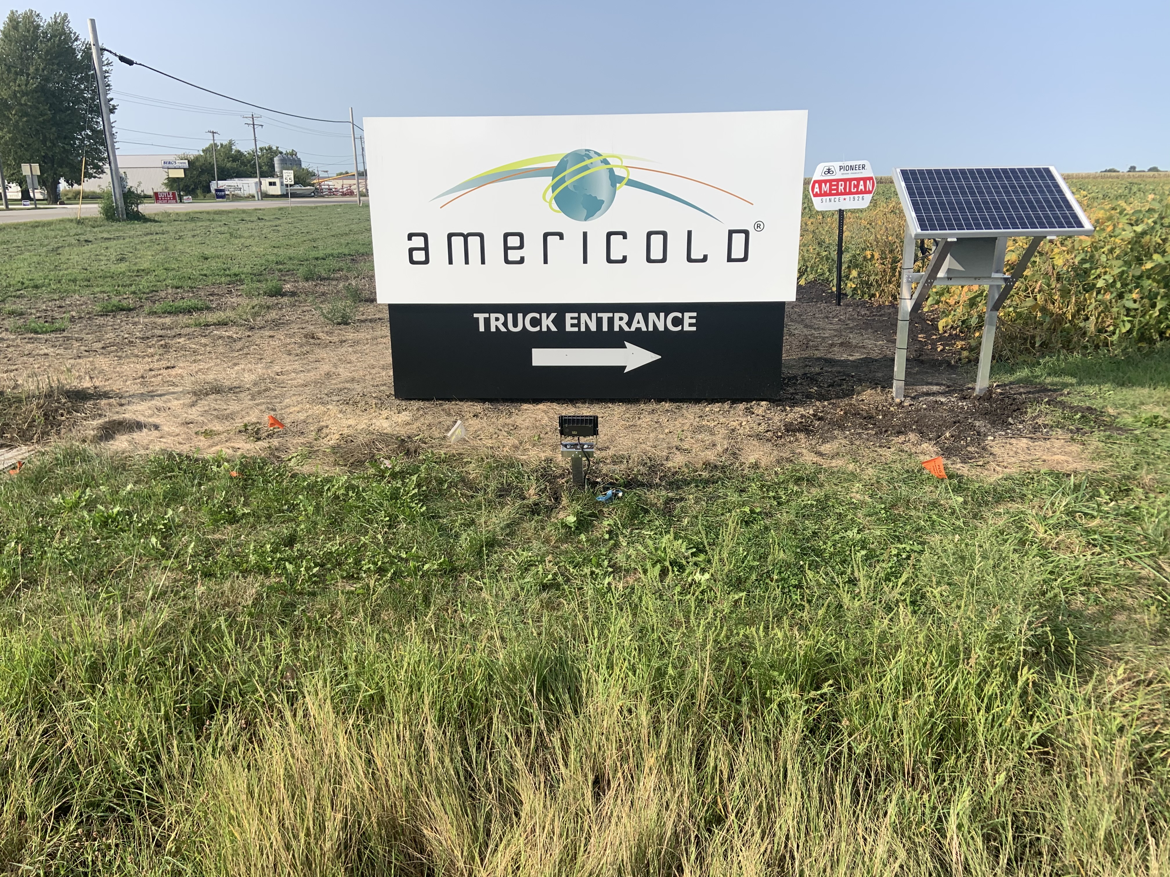 Americolo Truck Entrance Sign