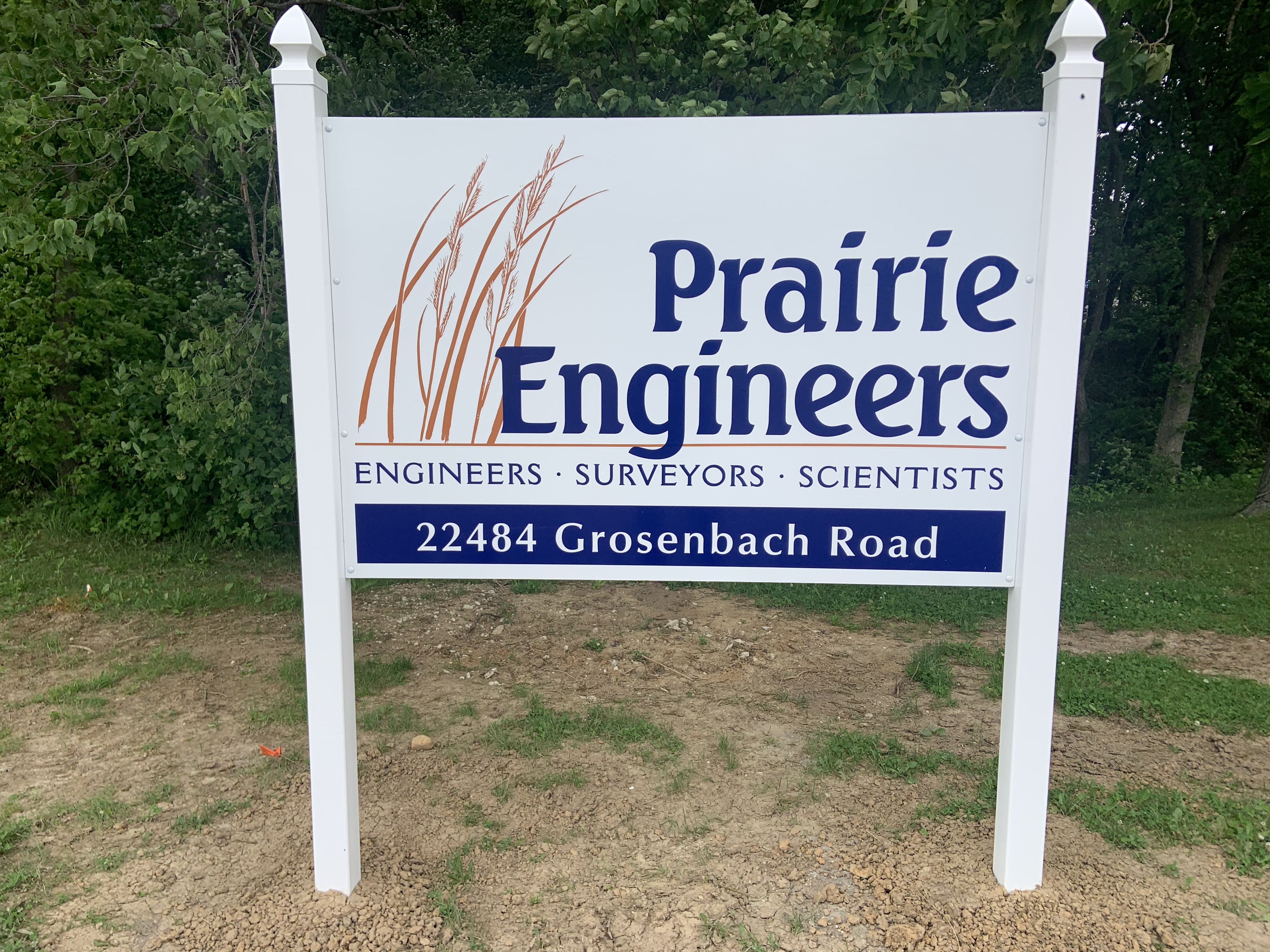 Exterior Signage for Prairie Engineers 