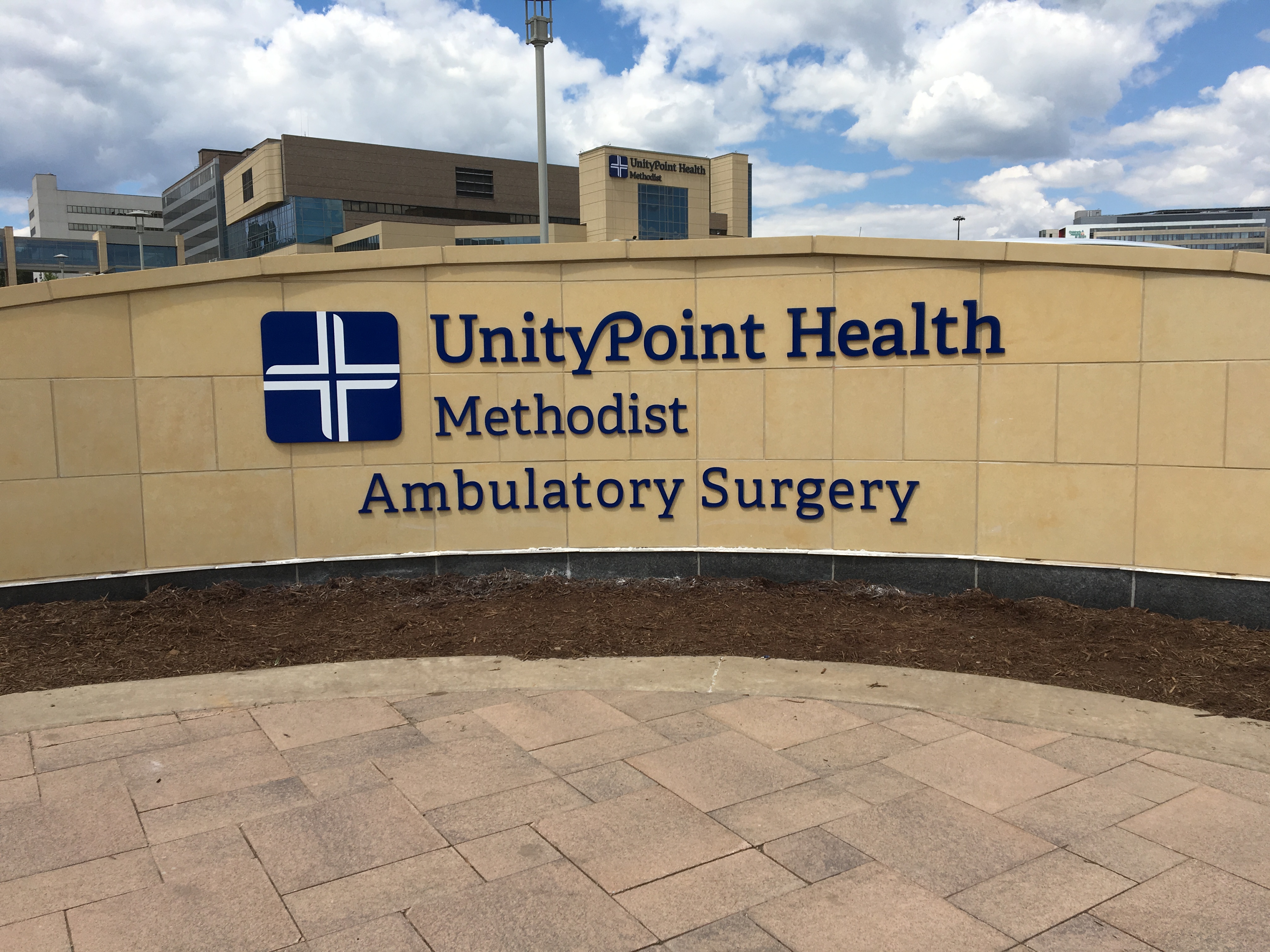 Exterior business sign for UnityPoint Health